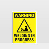 Custom Gate Signs,Warning Welding In Progress Sign